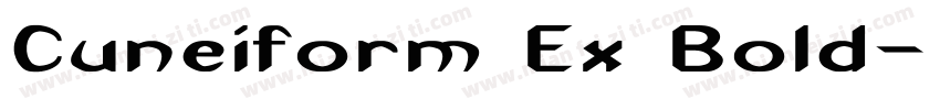 Cuneiform Ex Bold字体转换